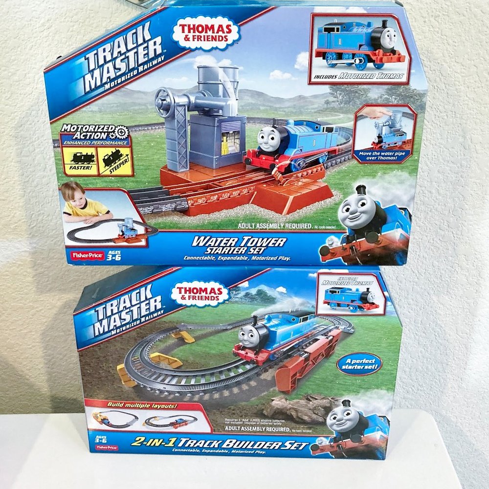 NEW Thomas & Friends Trackmaster 2 in 1 Builder & Water Tower Motorized Railway